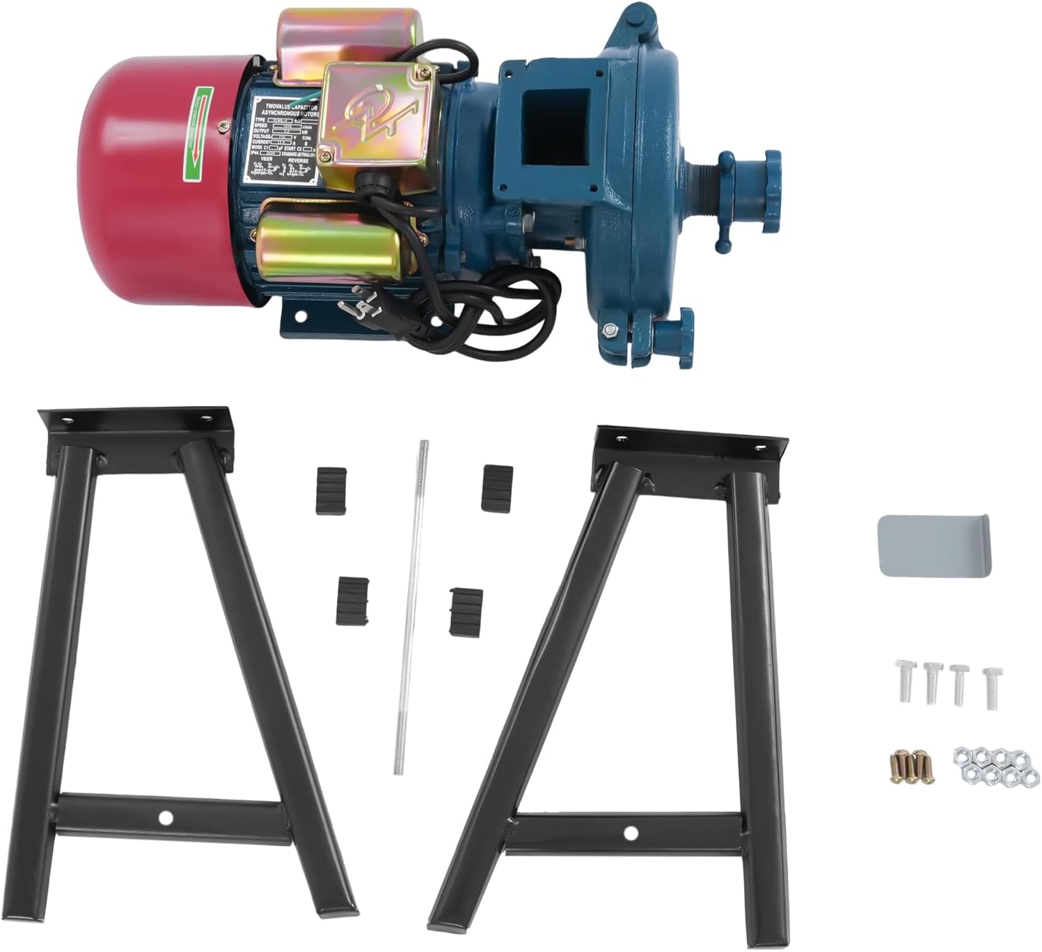 110V Commercial Corn Grinder Electric Dry Grain Mill Grinder, 2200W 1470RPM Heavy Duty Adjustable Coarseness Flour Mill Machine with Funnel for Cereals Corn Grain Wheat Soybean Rice Sorghum