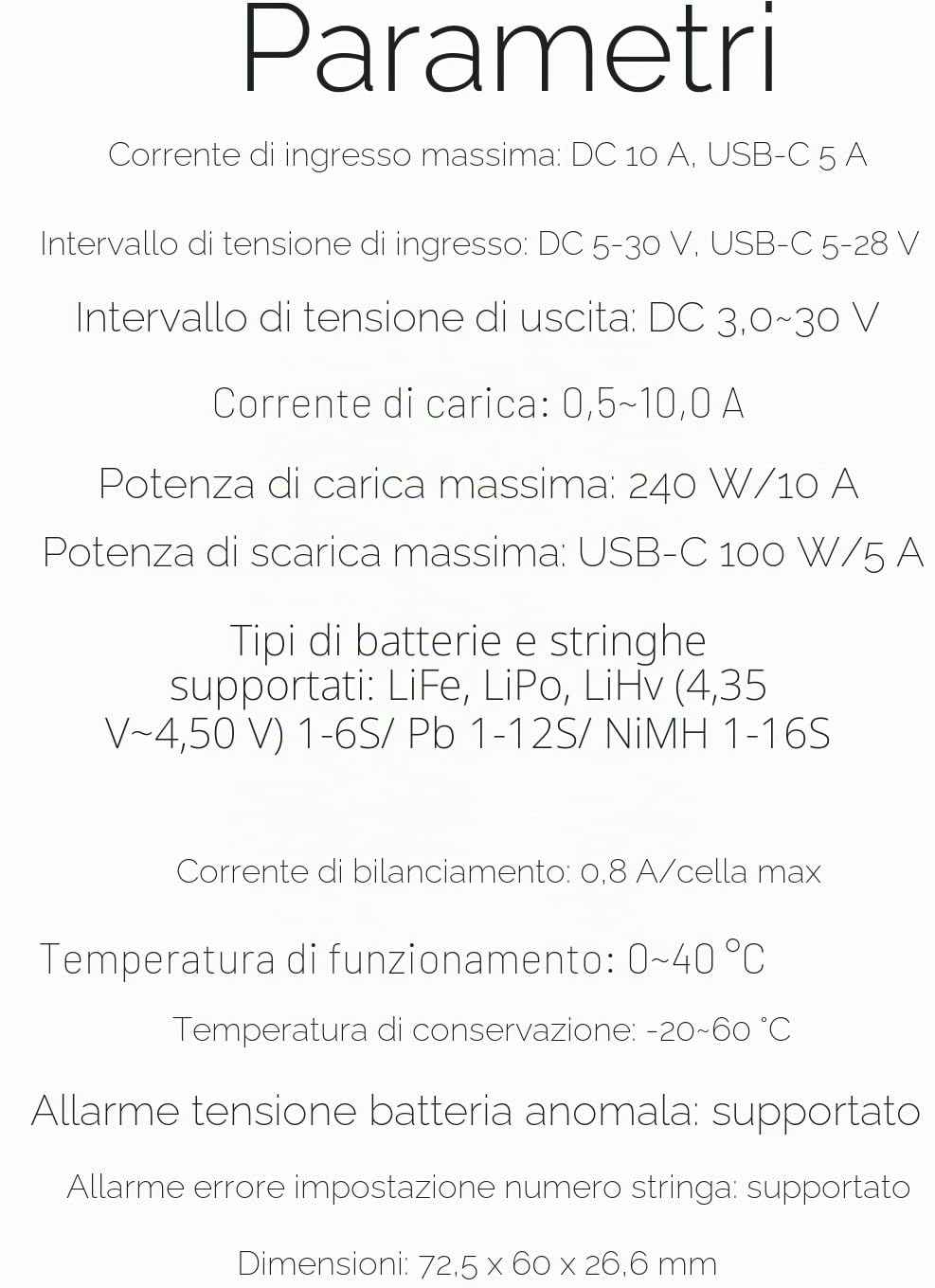 ISDT 608PD caricabatterie Lipo DC 6S/240W/10A USB C 100W/5A per batterie RC, caricabatterie bilanciatore per batterie Life/Lilon/LiPo/LiHV (1-6S), NiMH (1-16S), Pb (1-12S)