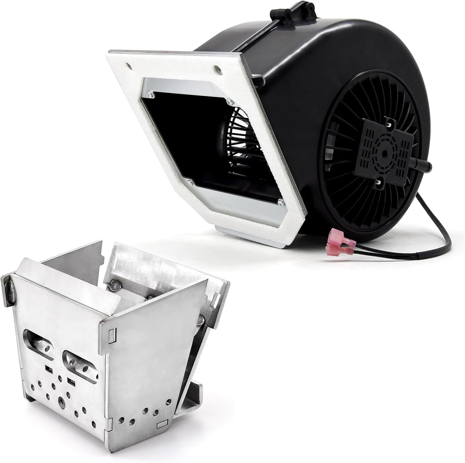 Adviace Pellet Stove Parts for PelPro PP130 PP70 PPC90 TSC90 PP150, SRV7077-003 Burn Pot Firepot and Convection Blower KS-5020-1052 for PelPro Pellet Stoves