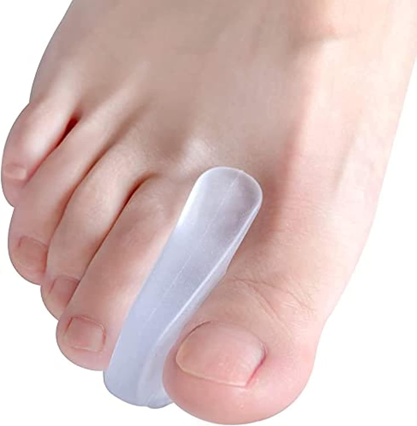 – Toe Separators for Bunions - Gel Overlapping Toe Spacers - 10 Pieces - Flared Design Silica Gel Toe Straighteners, Bunion Corrector for Pain Relief,Prevent Corns
