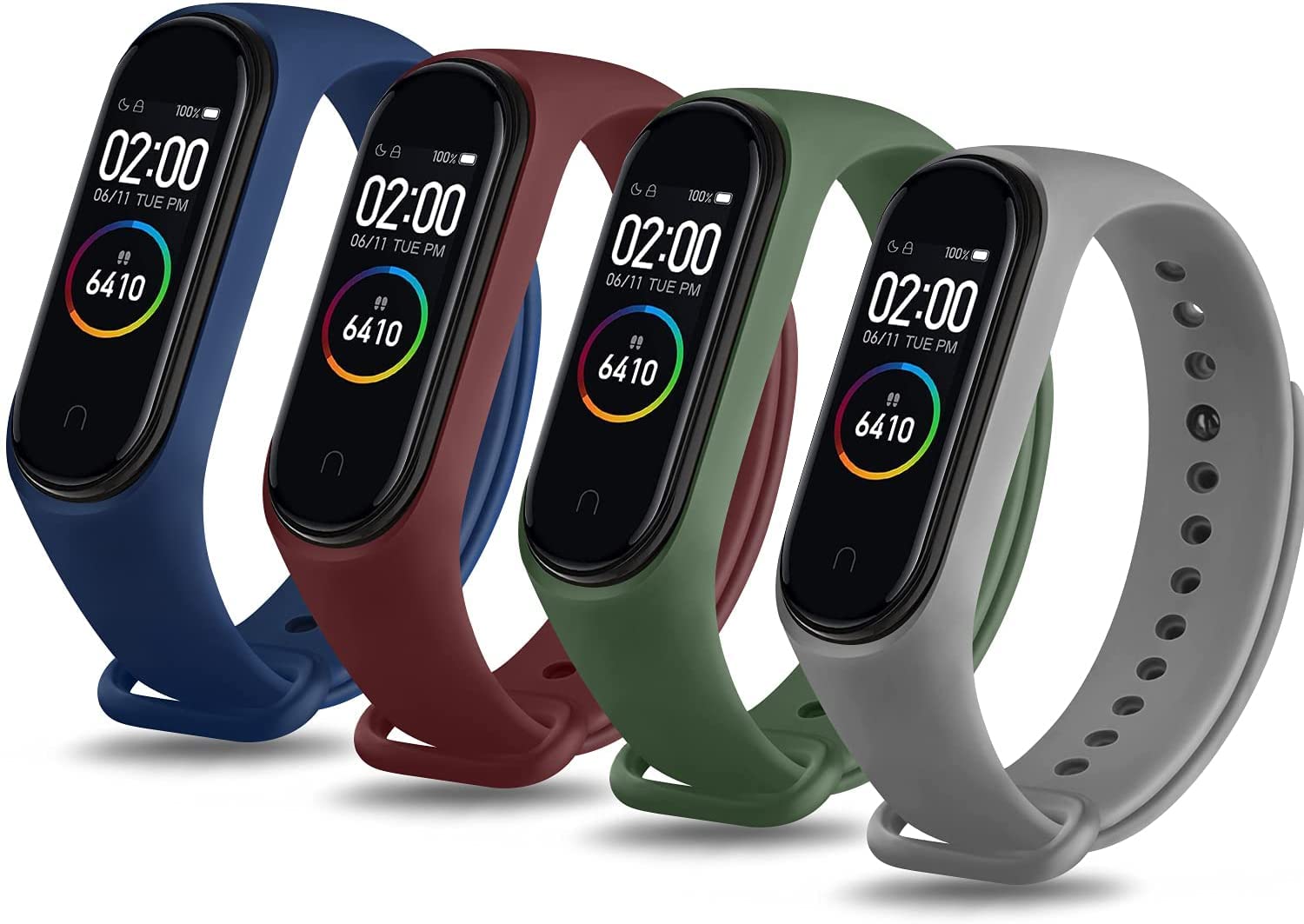 Waylon Band Straps Compatible for Mi Band 4 & Mi Band 3 (Navy,Wine,Army,Grey) (Combo, Pack of 4) (B09L7Y5KST) Amazon Price History, Amazon Price Tracker