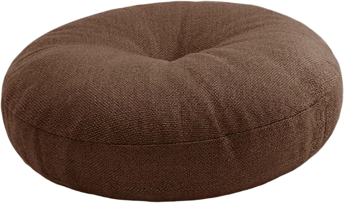 Lote de cojín y Esterilla de meditación, Cojín Redondo del Suelo de la meditación Tatami Lavable a máquina for oración sofá Silla Multicolor(Coffee)