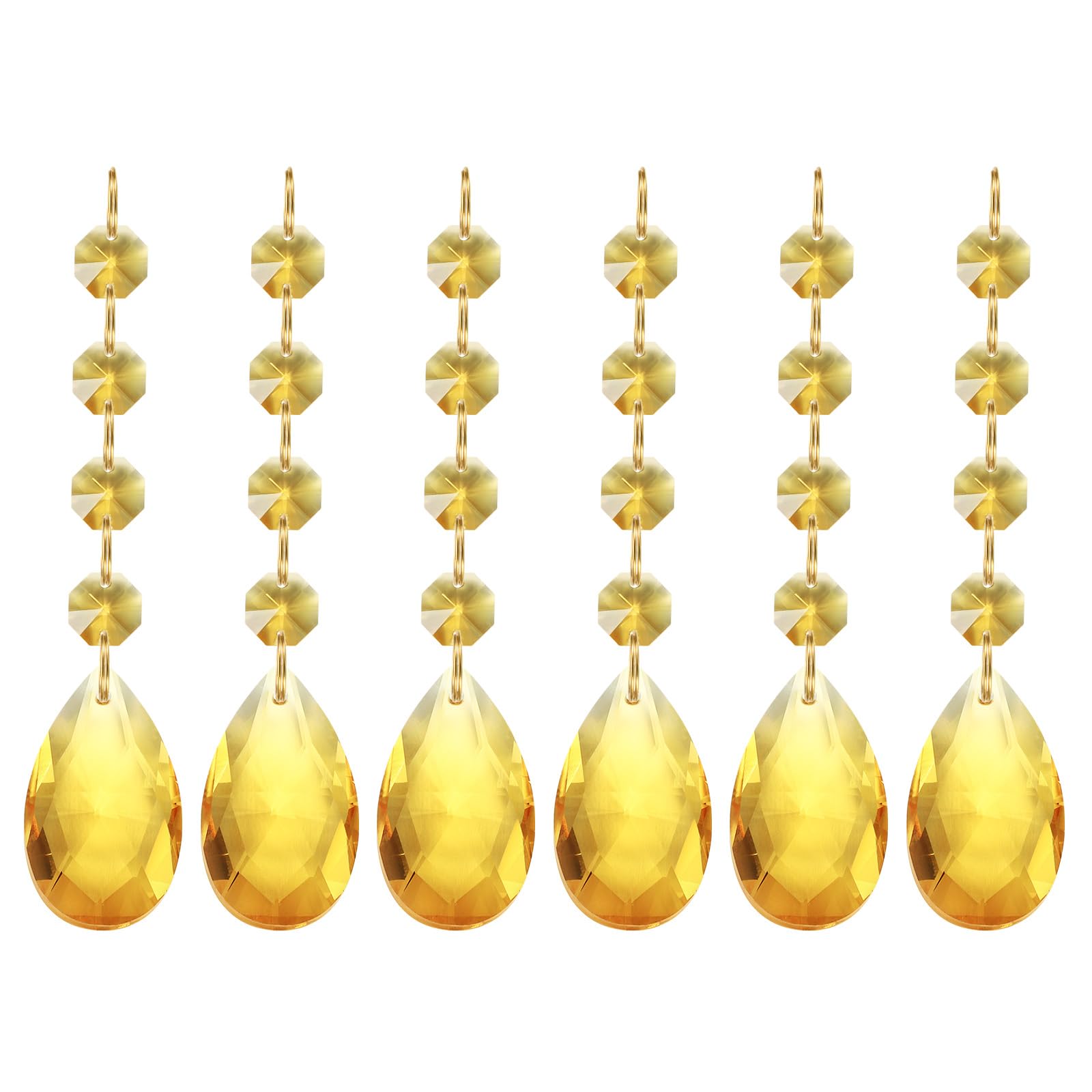 PATIKIL Teardrop Crystal Chandelier Pendants Beads