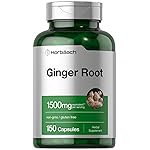 Horbach Ginger Root Capsules 1500 mg | 150 Pills | Non-GMO, Gluten Free | Ginger Root Extract
