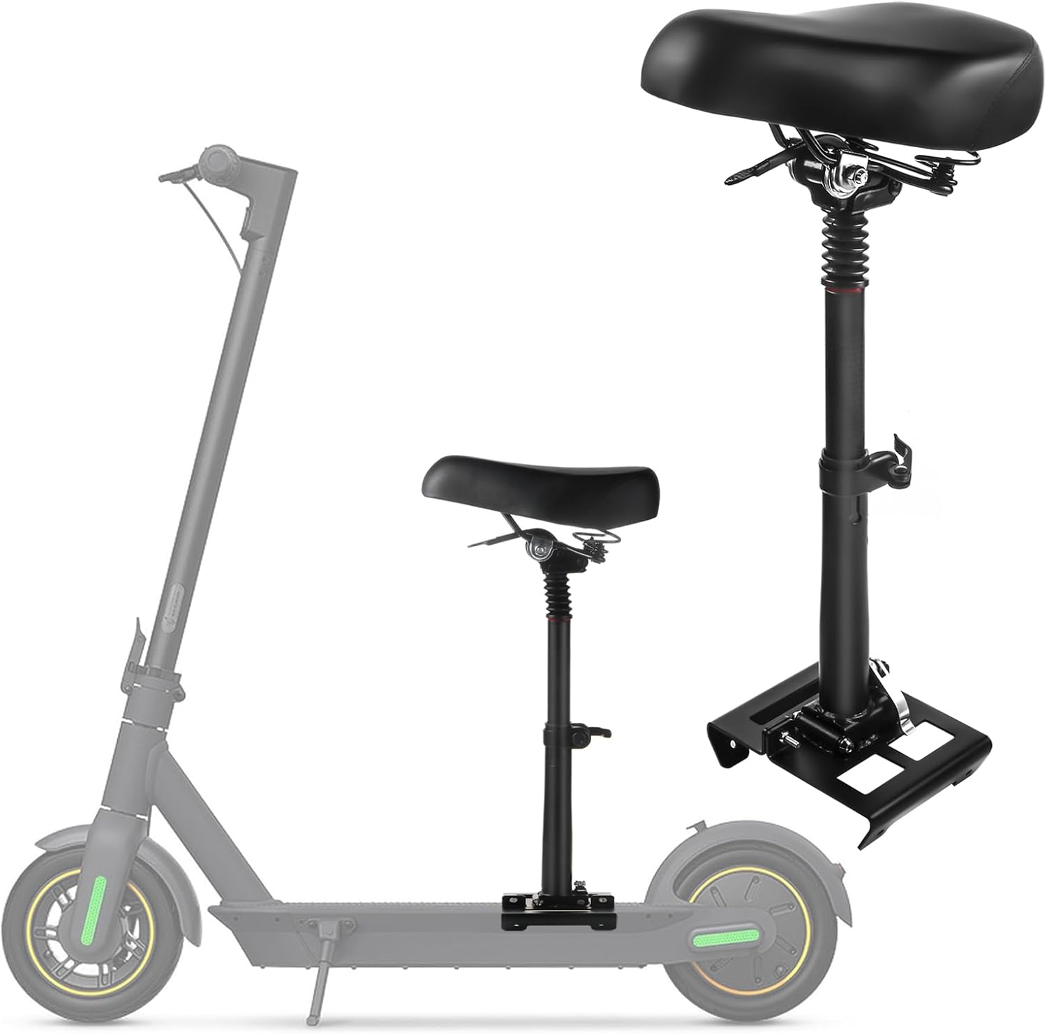 Seat Attachment Compatible with Ninebot Max G30P G30LP G30 Series Electric Scooter Foldable Shock Absorbing Soft Seat Saddle for Max G30 Updated Version