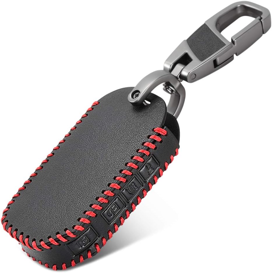 Genuine Leather Smart Key Fob Cover Case fit For Kia Sportage Ceed Sorento Cerato Forte Stinger K900 2017 2018 2019 2020 keychain 4 Buttons