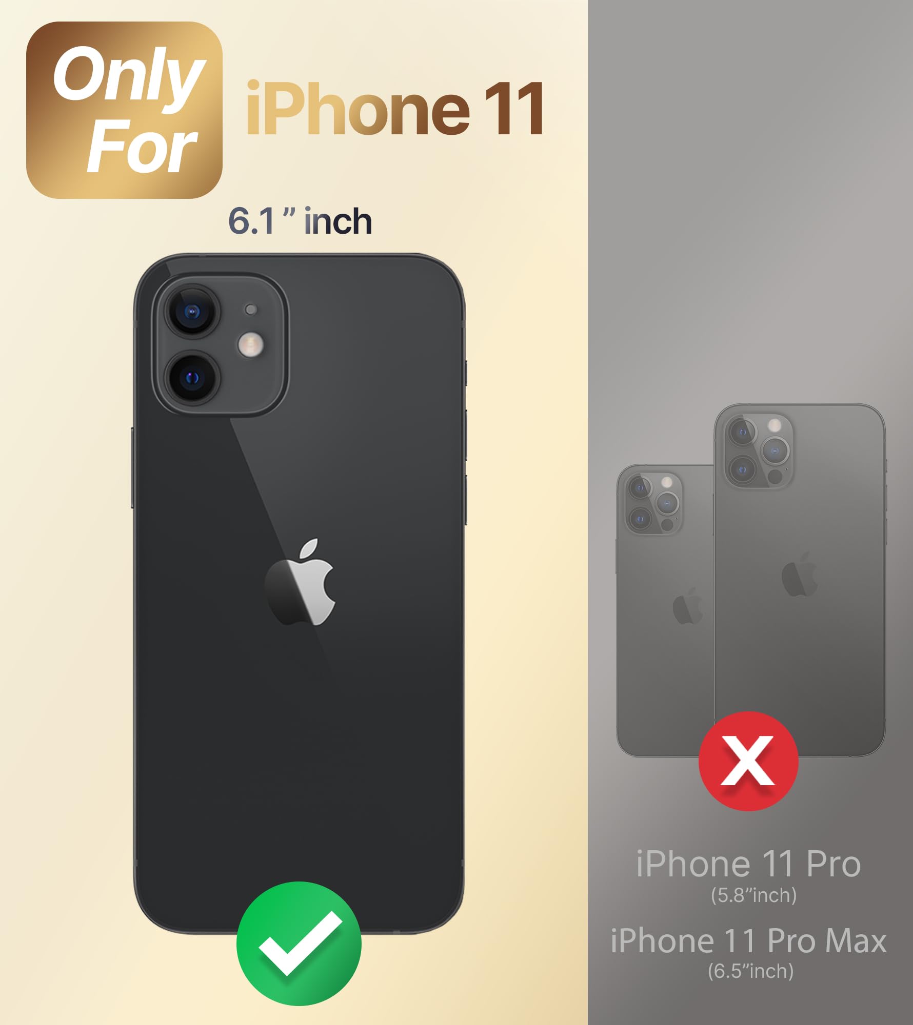 Amazon.com: XYZ for iPhone 11 Case with Stand, Phone Case with