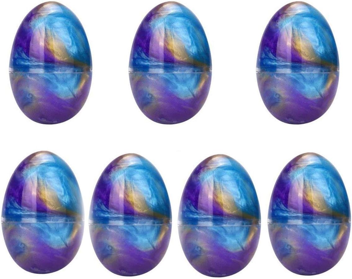 GoodGoodStudy--7 Galaxy Eggs Slime with one Unicorn and Fruit Pack , Non-Sticky Jumbo Floam Slime Stress Relief Toy Scented DIY Putty Sludge Toy for Girls(7+2)