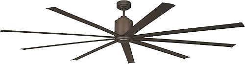 Big Air - Ventilador de techo industrial para interiores y exteriores con control remoto, Bronce