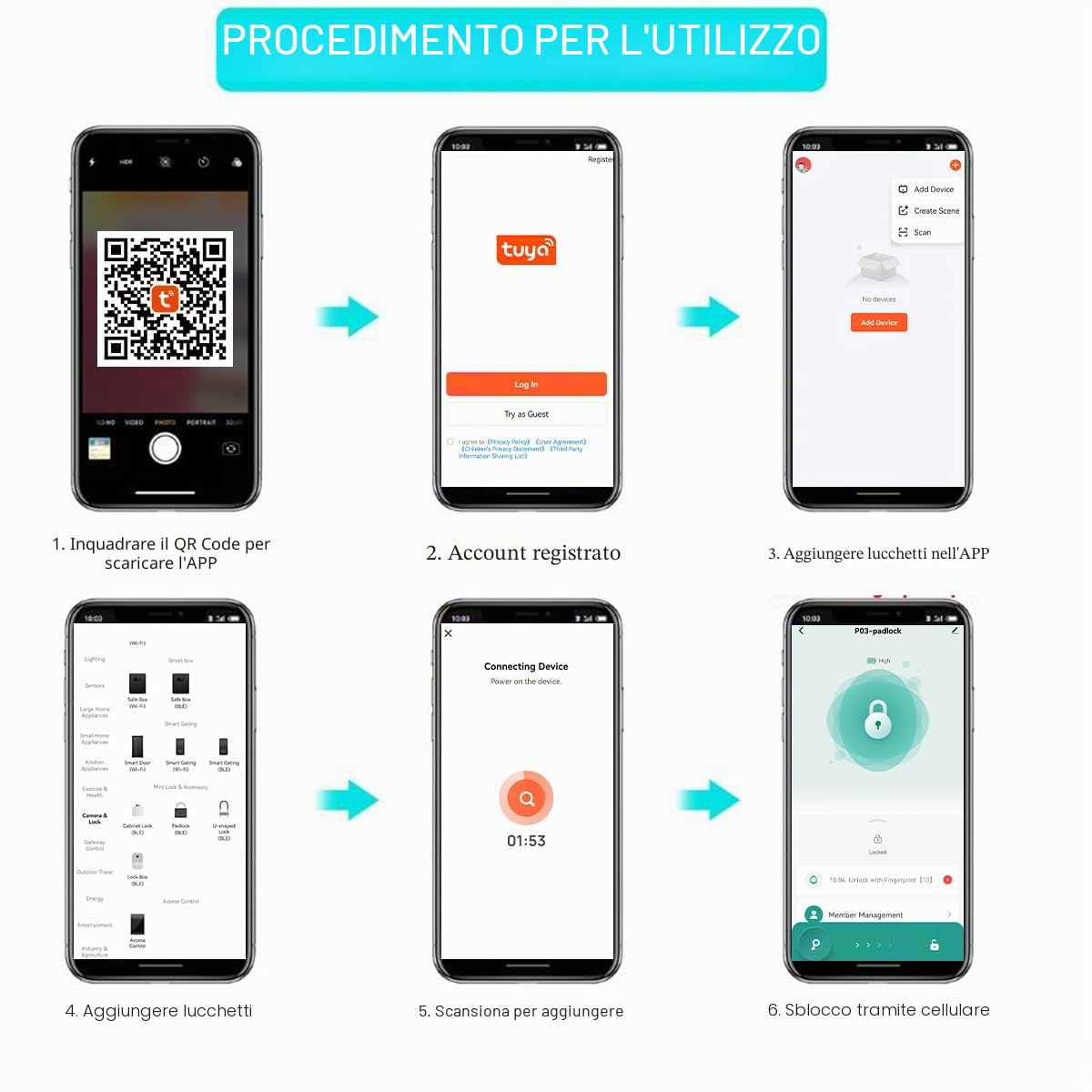 AICase Lucchetto con impronta digitale, serratura ricaricabile USB di sicurezza Keyless di sicurezza impermeabile IP67 per uso interno ed esterno