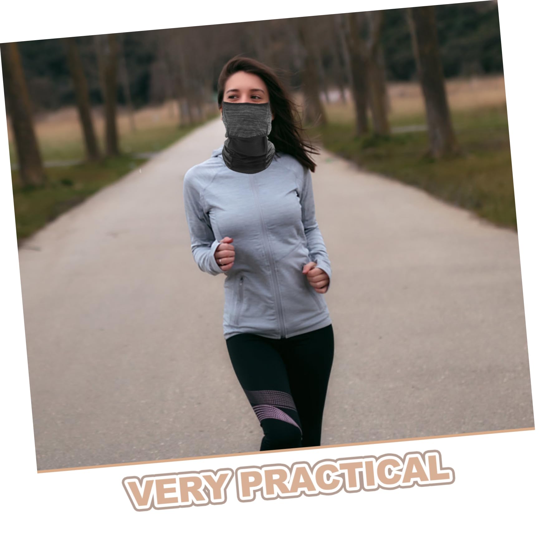 Yardwe UV Protection for Men and Women Breathable Face Mask for Cycling Hiking and Outdoor Activities Lightweight Sunblock Scarf with UV Resistance Deep