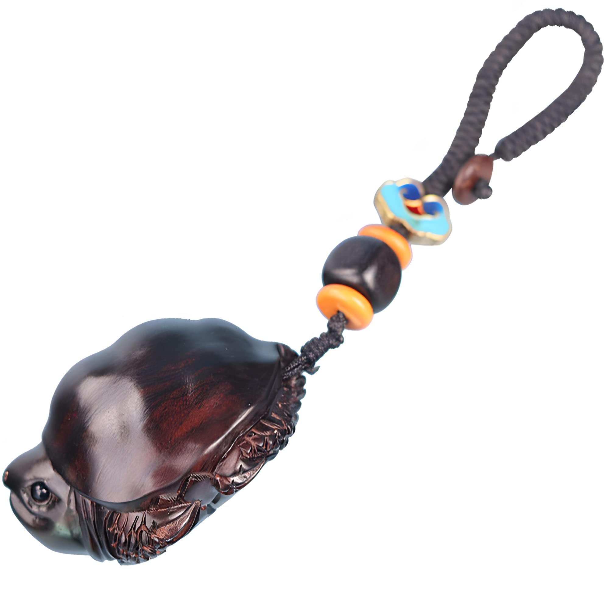 keychain Hölzerner Cartoon-süßer Schildkröten-Auto-Schlüsselanhänger, Mini-3D-Tier-Geldbörsenanhänger, Schlüsselanhänger, Geldbörsenzubehör, für Haustierliebhaber-Geschenk