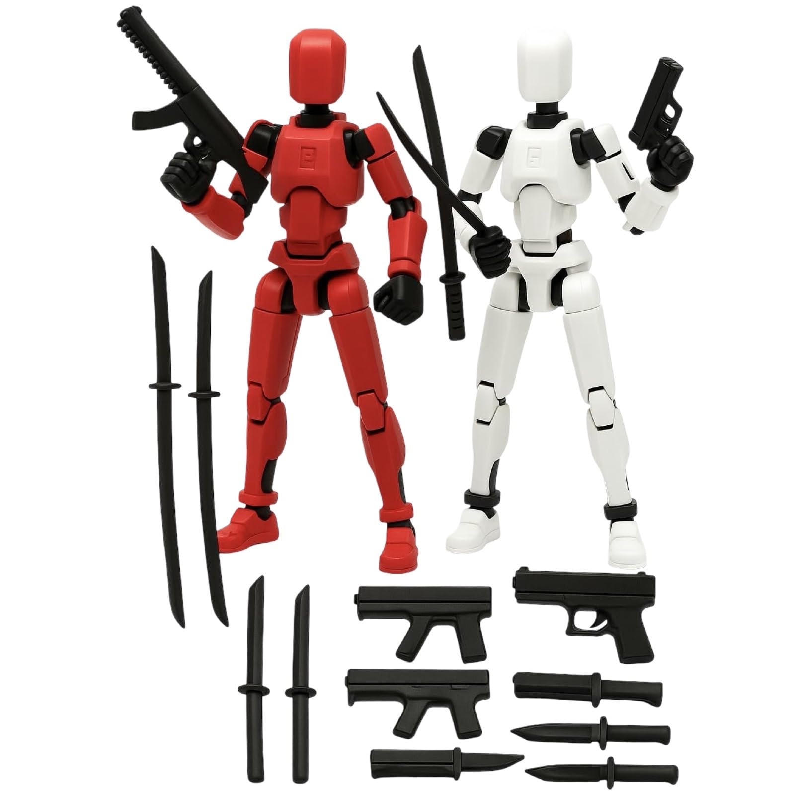 Buy ONNGEO 2 PC Black Action Figures Kit Titan 13, 3D Printed