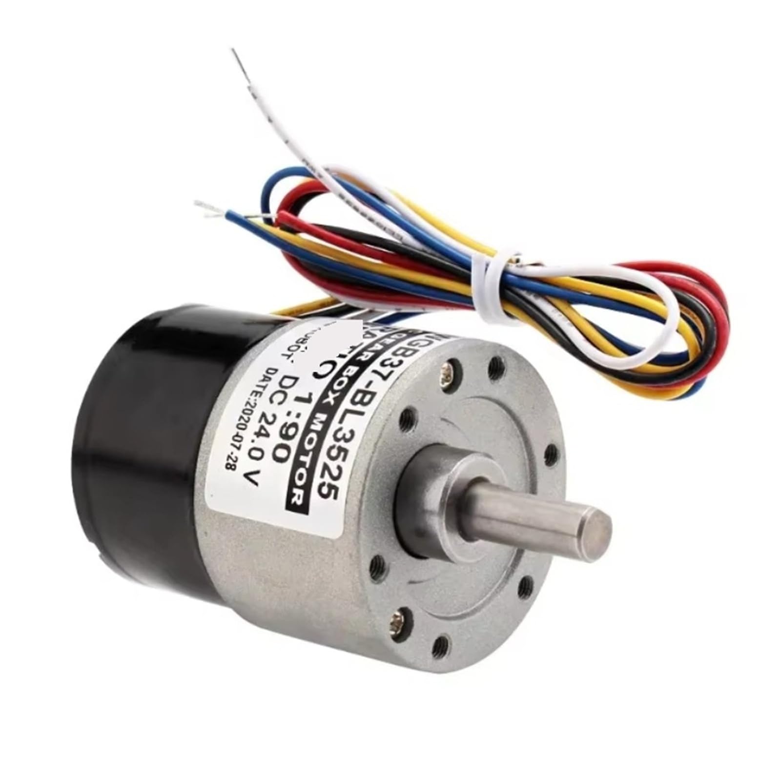 GB37 Micro DC BLDC3525 bezszczotkowy silnik zwalniający regulacja prędkości silnik duży moment obrotowy może odwrócić 12v24V (1 do 18, MOTOR X BRACKET_DC24V)