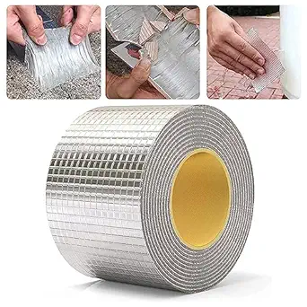 CRENTILA Waterproof Tape For Leakage Proof Multi-Use Duct Strong Adhesive Tapes With Strong Rubber For Leakage Roof Solution,Window, Boat, Patching, Sealing, Repairing Cracks in Tiles, Walls, & Metal