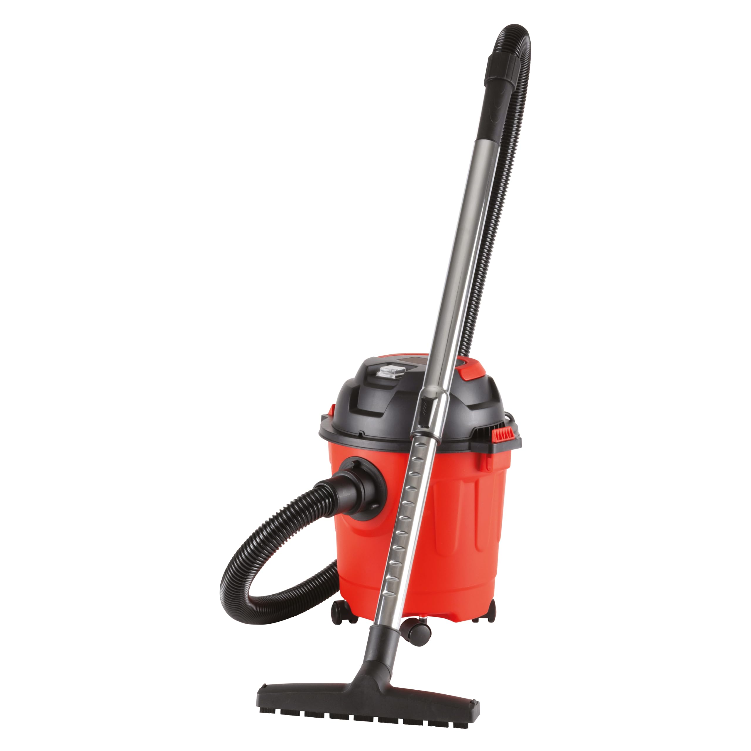 Daewoo 10L Wet & Dry Vacuum Cleaner – Compact Cylinder Vacuum with 1000W Motor, Telescopic Tube, Floor Tool & Crevice Nozzle for Home, Garage & Car Cleaning – Red