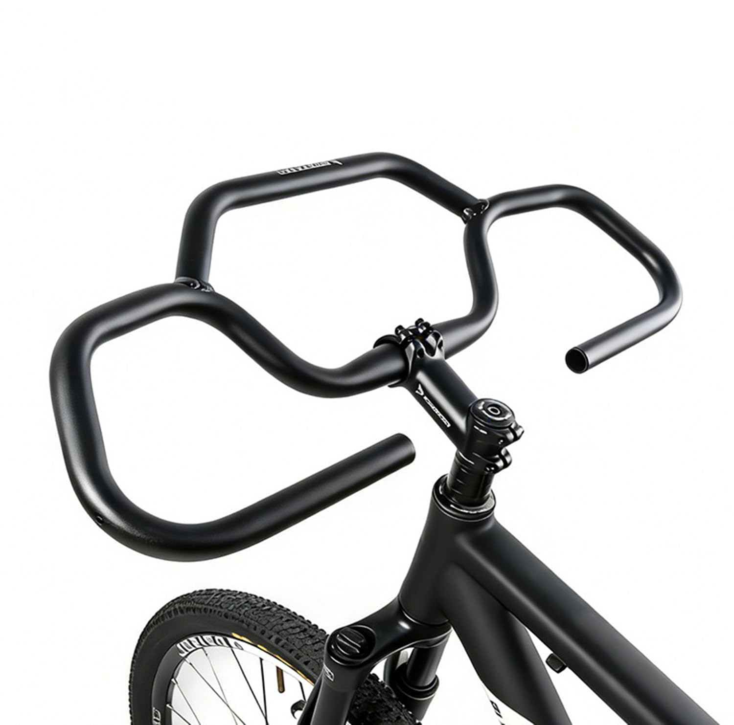 Manubrio per Bici ergonomico in Lega di Alluminio con impugnature in Schiuma da 35 cm – Barra Comfort Larga 58 cm Sostituzione Leggera per Bici elettriche MTB Cruiser e Bici da Città