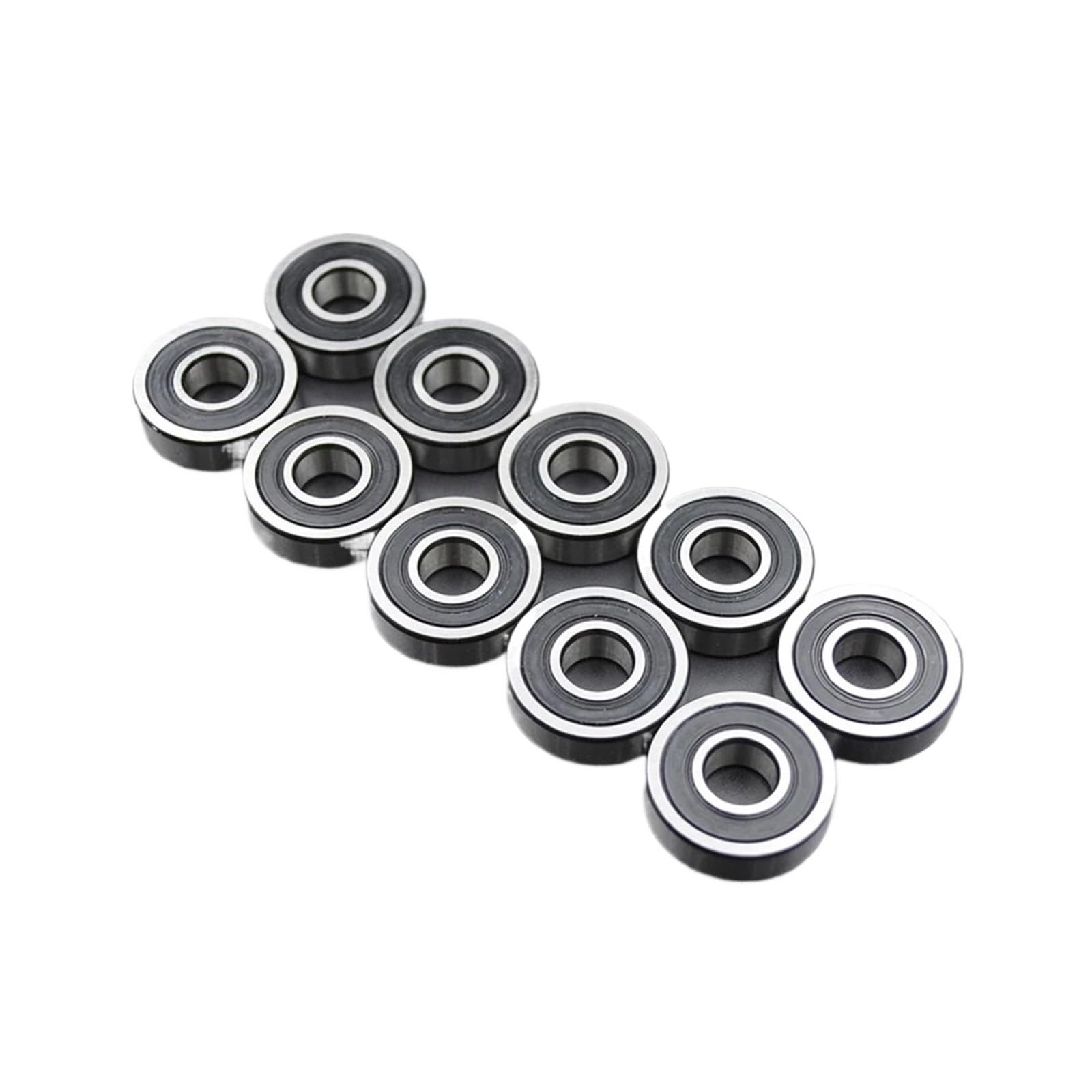 10/100 pièces 608 606 607 609 625 626 627 628 2RS roulements DDU alésage 5mm 6mm 7mm 8mm 9mm roue à rouleaux roulement scellé lubrifié(606 2RS Premium,100Pcs)