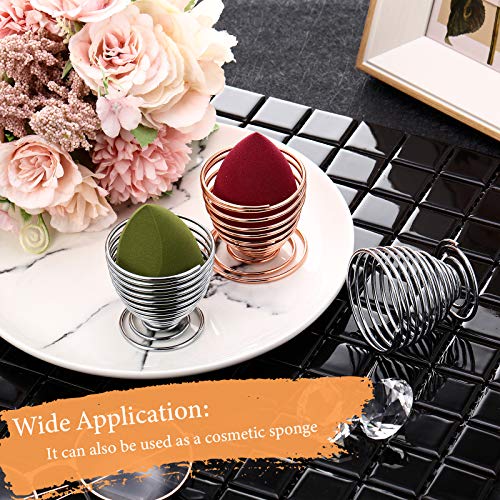 Nuogo Air Plants Holder Airplant Stand Container Tillandsia Stainless Steel Display Racks, Live Tropical Plant Home Office Desktop Decoration (Rose Gold,6 Pieces) #TOP3