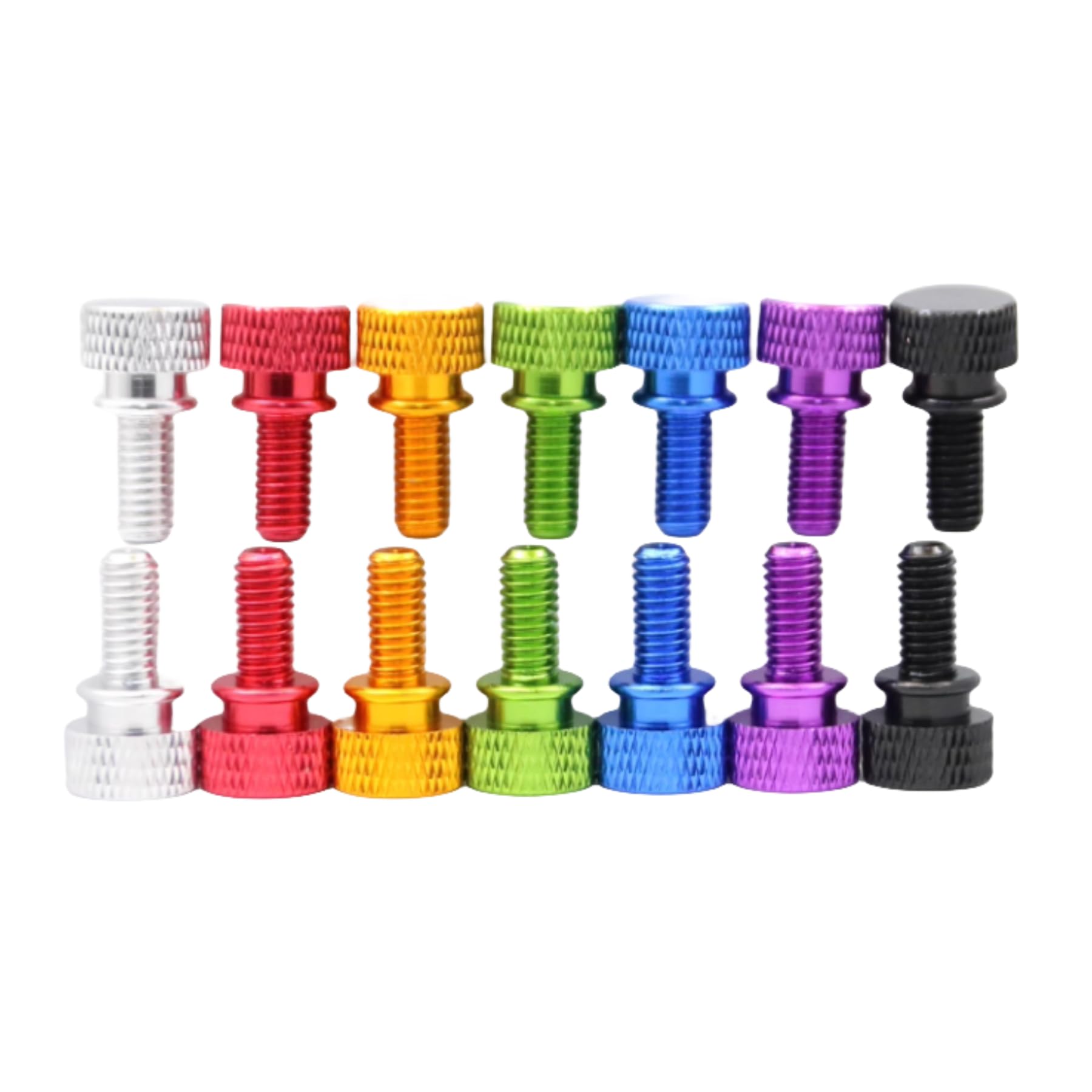 6063 Aluminum Alloy DIY Textured Thumb screws1/4