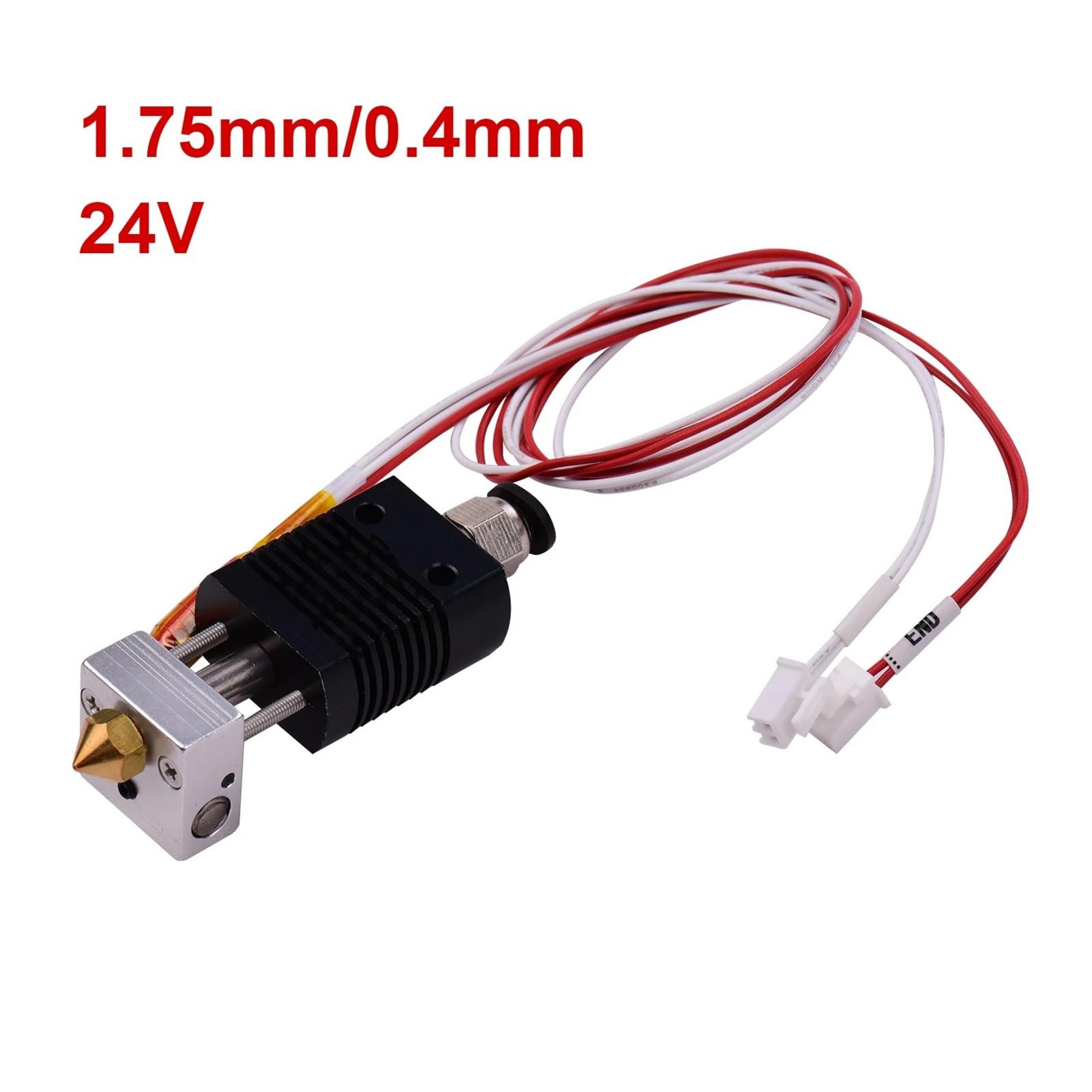 A8 A6 A8plus 12V 24V ET4 ET4X ET4Pro ET5X ET5 MK8 0,4mm Boquilla extrusora Barril Calentador termistor Piezas de Impresora 3D(A8 Hotend 30MM)