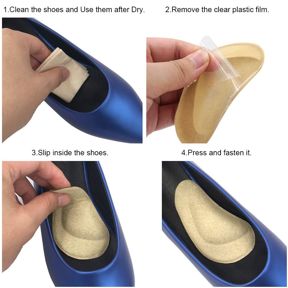 Plantillas de soporte para arco de Dr. Foot para pies planos, fascitis plantar, aliviar el dolor para mujeres y hombres – 2 pares (beige)