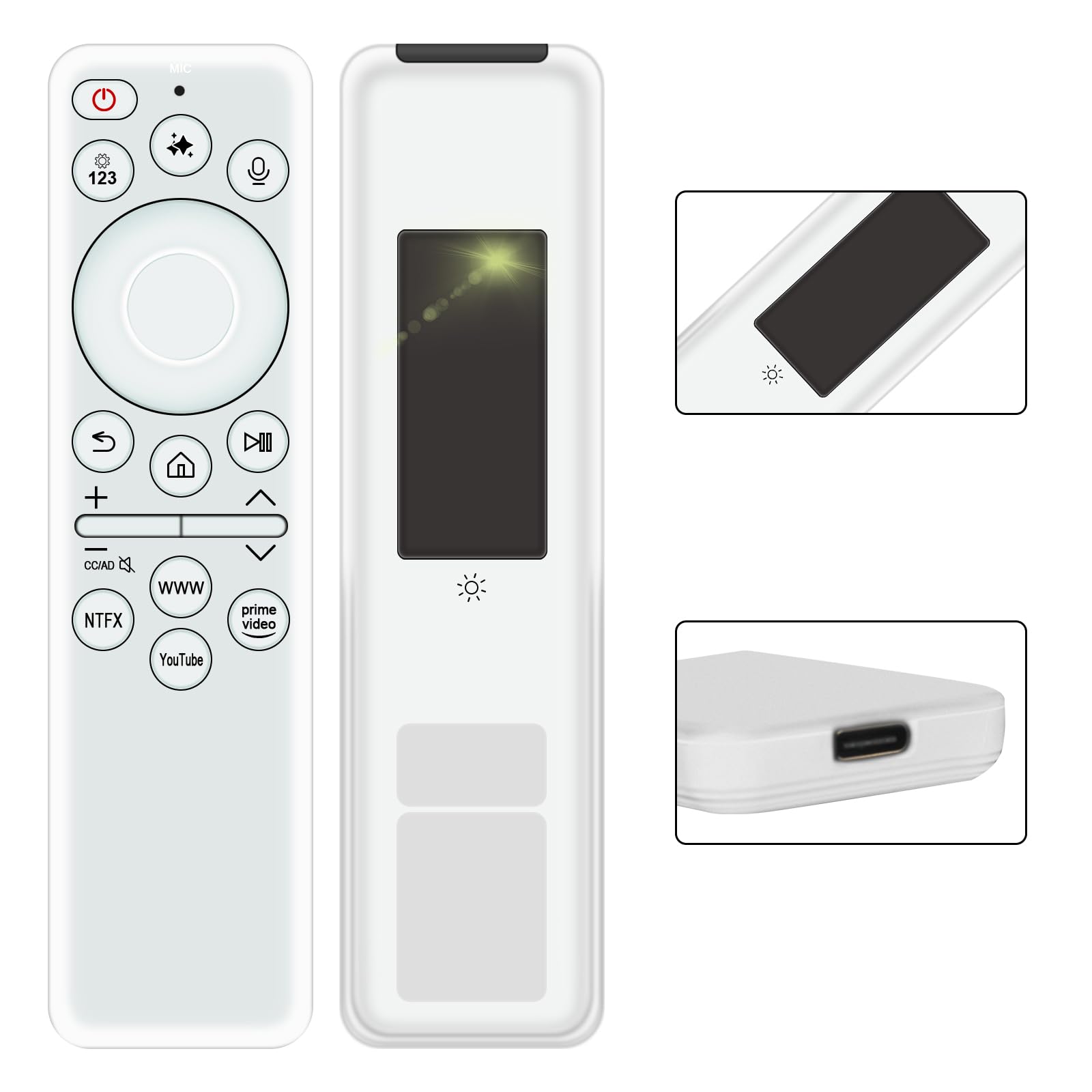 AIDITIYMI Telecomando di ricambio per TV Samsung QN32LS03FAFXZA QN32LS03FWDXZA QN32LS03FWFXZA QN42LS03FAFXZA QN42LS03FWDXZA QN77LS03FADXZA QN77LS03FAFXZA QN77LS03FWDXZA QN85LS03FADX; ZAQN98LS03FADXZA