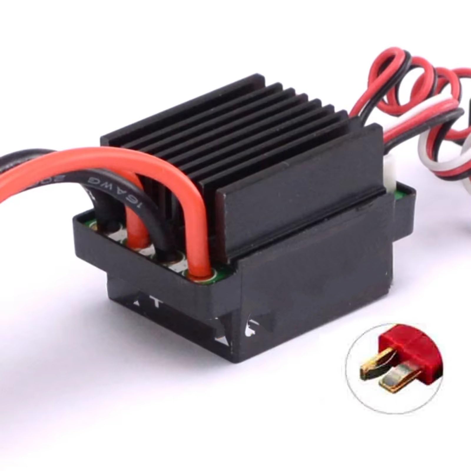 ESC RC Per Traxxas Per TRX4 Per TRX6 Regolatore Di Velocità Per Motore A Spazzole 320A Con BEC 2A ESC A Spazzole Diversi Tipi Di Auto RC Auto(ESC with T Plug)