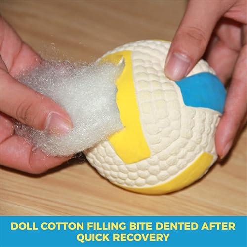 Miniatura 7 de Luoxinseh Juguete inmortal para masticadores agresivos, juguete de fútbol chirriante, pelotas chirriantes indestructibles para perros, juguete