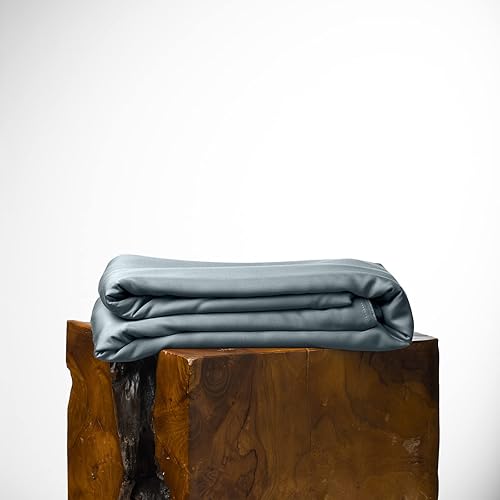 Miniatura 5 de Olive + Crate Juego de funda de edredón refrescante de eucalipto, tamaño Queen, fibra de lyocell Tencel certificada de Austria para edredón, fibra