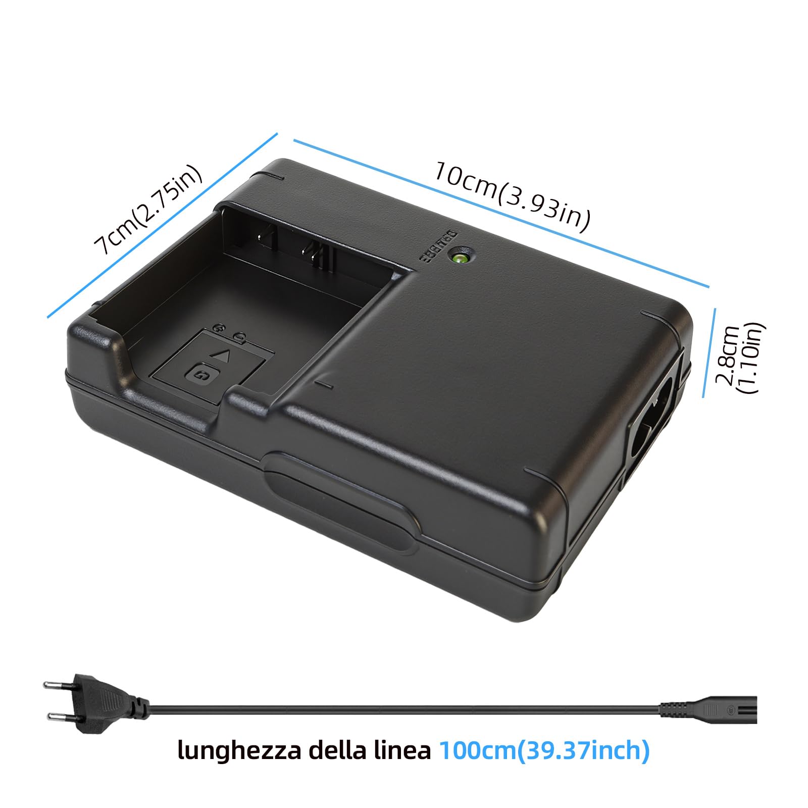 NP-BG1 NP-FG1 Caricabatterie compatibile con Sony DSC-W100 W120 W150 W220 W80, DSC-T20 T25 T100, DSC-H3 H7 H9 H10 H20 DSC-H50 H55 H70, DSC-HX9V HX5V HX7V