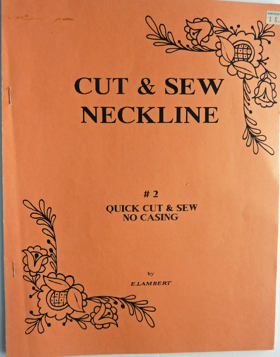 Cut and Sew Neckline No. 2 Quick Cut and Sew No Casing Machine Knitting Pattern Book Edith