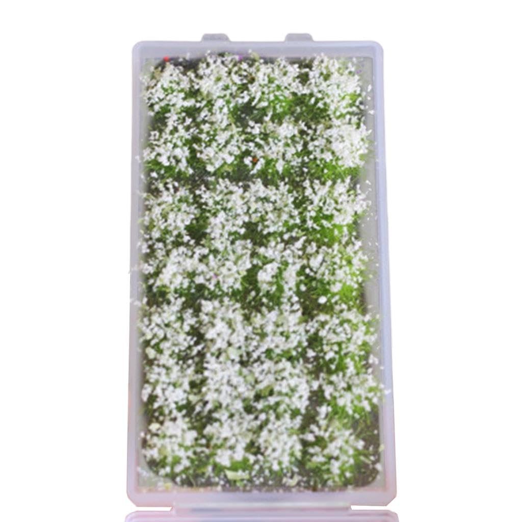 1 Box Miniature Flowers Mini Model Railroad Architecture Layout Decoration White-picture-23