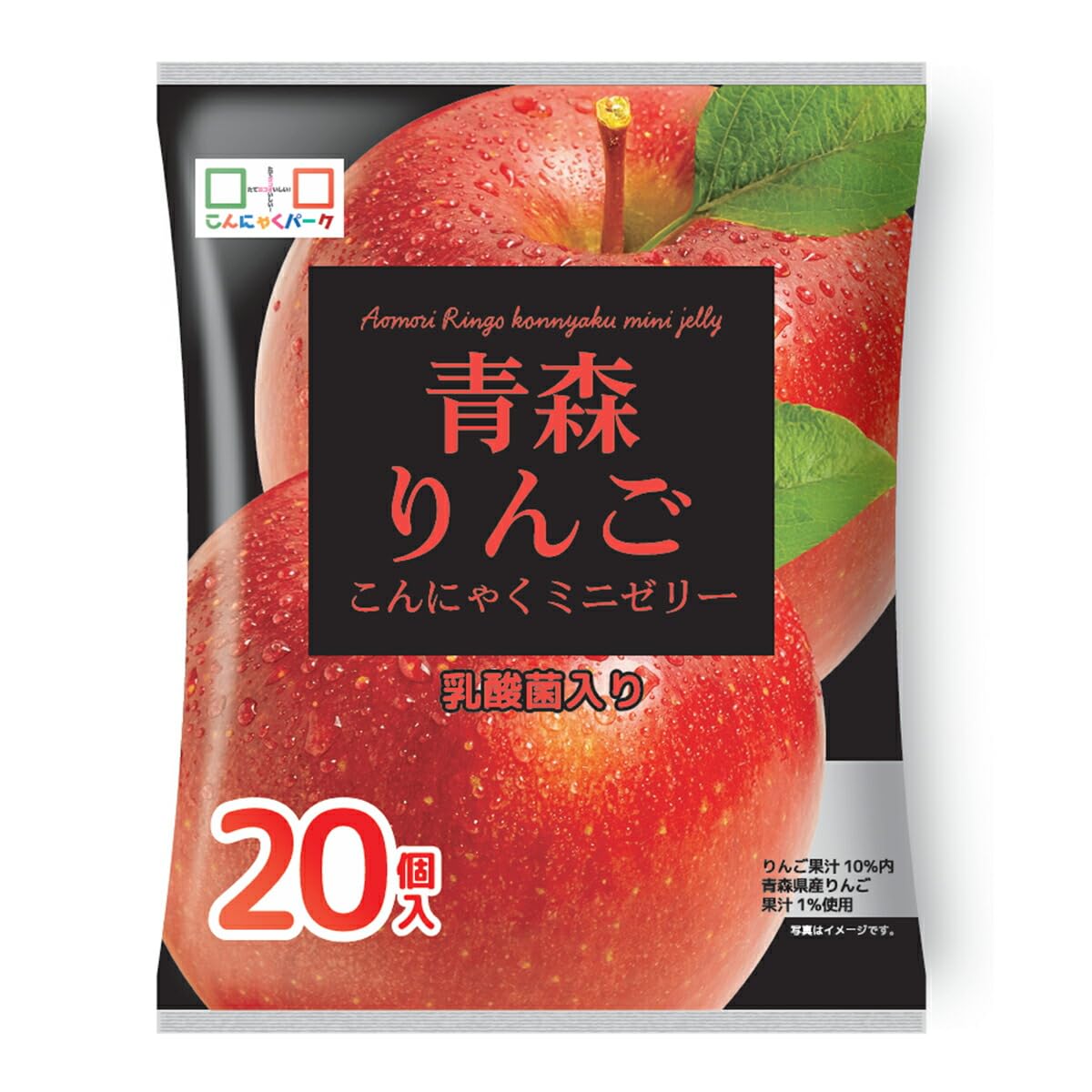 Amazon.co.jp: こんにゃくパーク 青森 りんご こんにゃくミニゼリー お