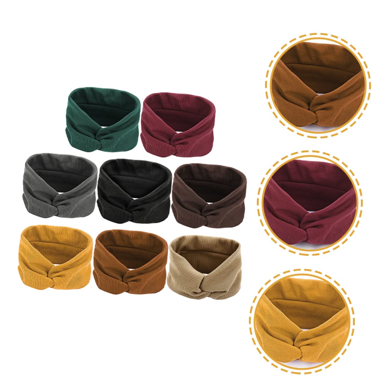 FRCOLOR 16 Stück Stirnband Haarbänder Für Damenhaar Professionelles Schweißband Zartes Schweißband Turban Kopfbedeckung Sport Schweißbänder Yoga Haarbänder Multifunktions Haarband