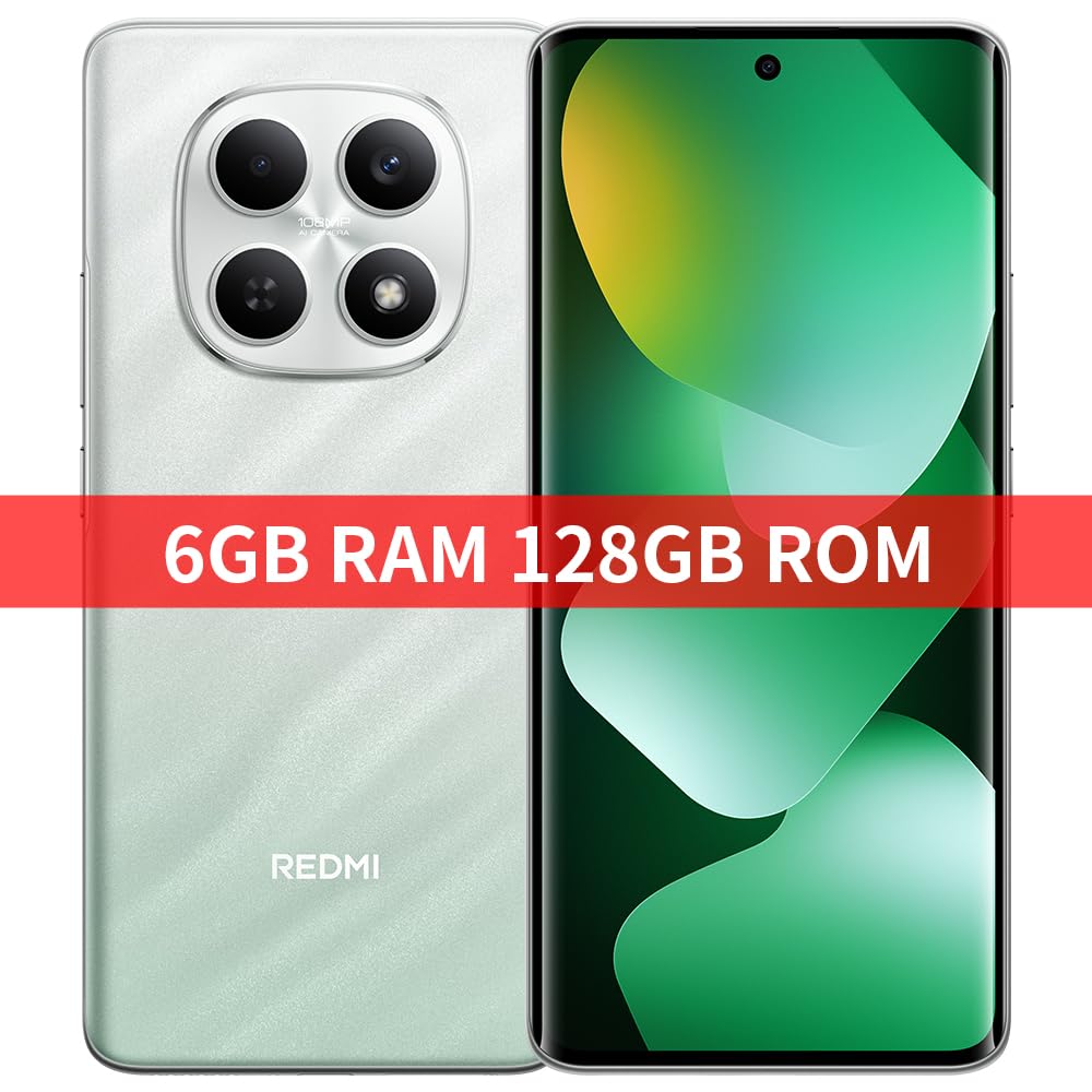XIAOMI Redmi Note 15 NFC Smartphone, 6+128GB, Verde | Cámara 108 MP, IP64, 120 Hz, Mediatek Helio G100 Ultra, Batería 6000 mAh