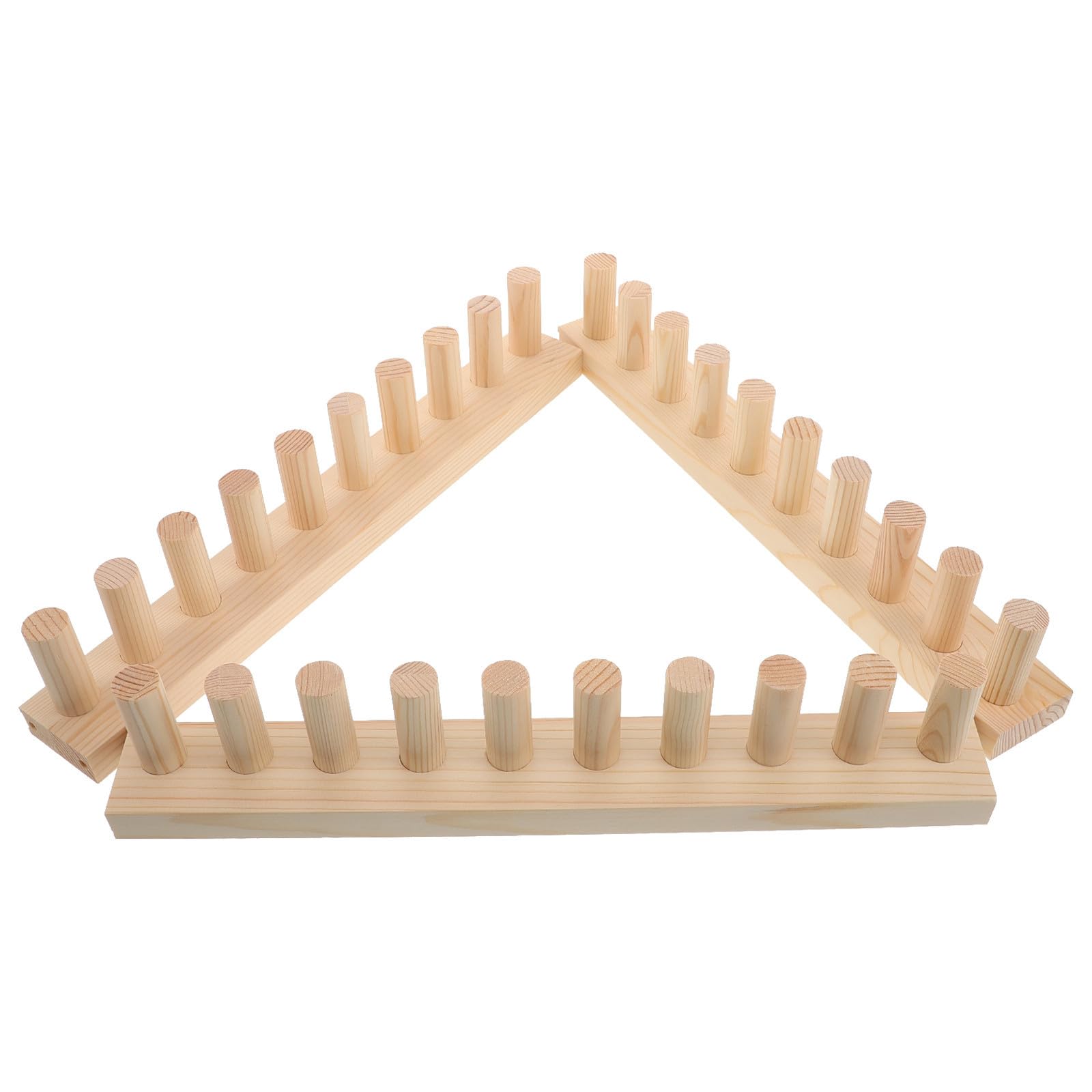 Métier à Tricoter en Bois Khaki pour Couverture et Écharpes, Outil Lisse et Confortable, Supporte Projets DIY, pour Débutants et Loisirs en Famille