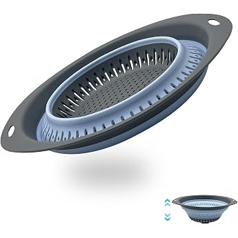 Foldable Colander Kitchen Silicone Foldable Colander Pasta Strainer Set Kitchen Strainer Sink Strainer Sink Drain Basket Sink Strainer Elliptical