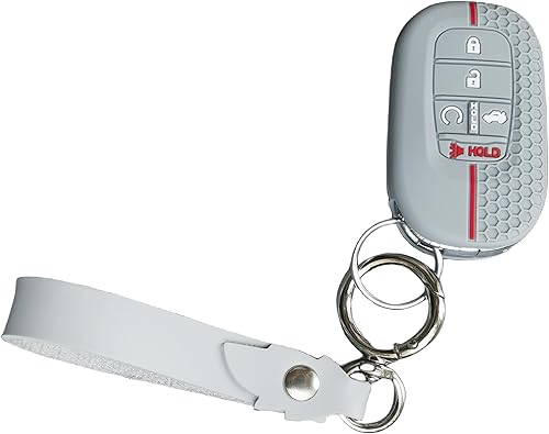 Miniatura 9 de RUNZUIE 2 fundas de silicona para llavero inteligente de 5 botones para Honda Accord Civic Pilot HR-V CR-V Sport SI EX EX-L Touring 2022 2023 2024
