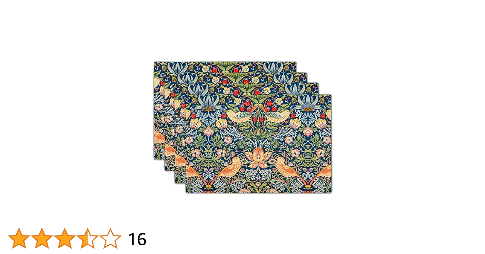 Strawberry Blue Green Pimpernel Placemats Set of 4