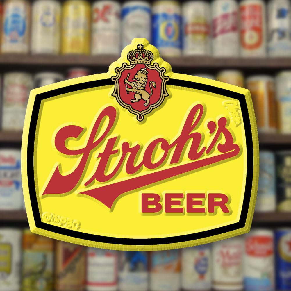 Amazon.com: Stroh's Beer Logo Magnet by Classic Magnets, 3D Rubber
