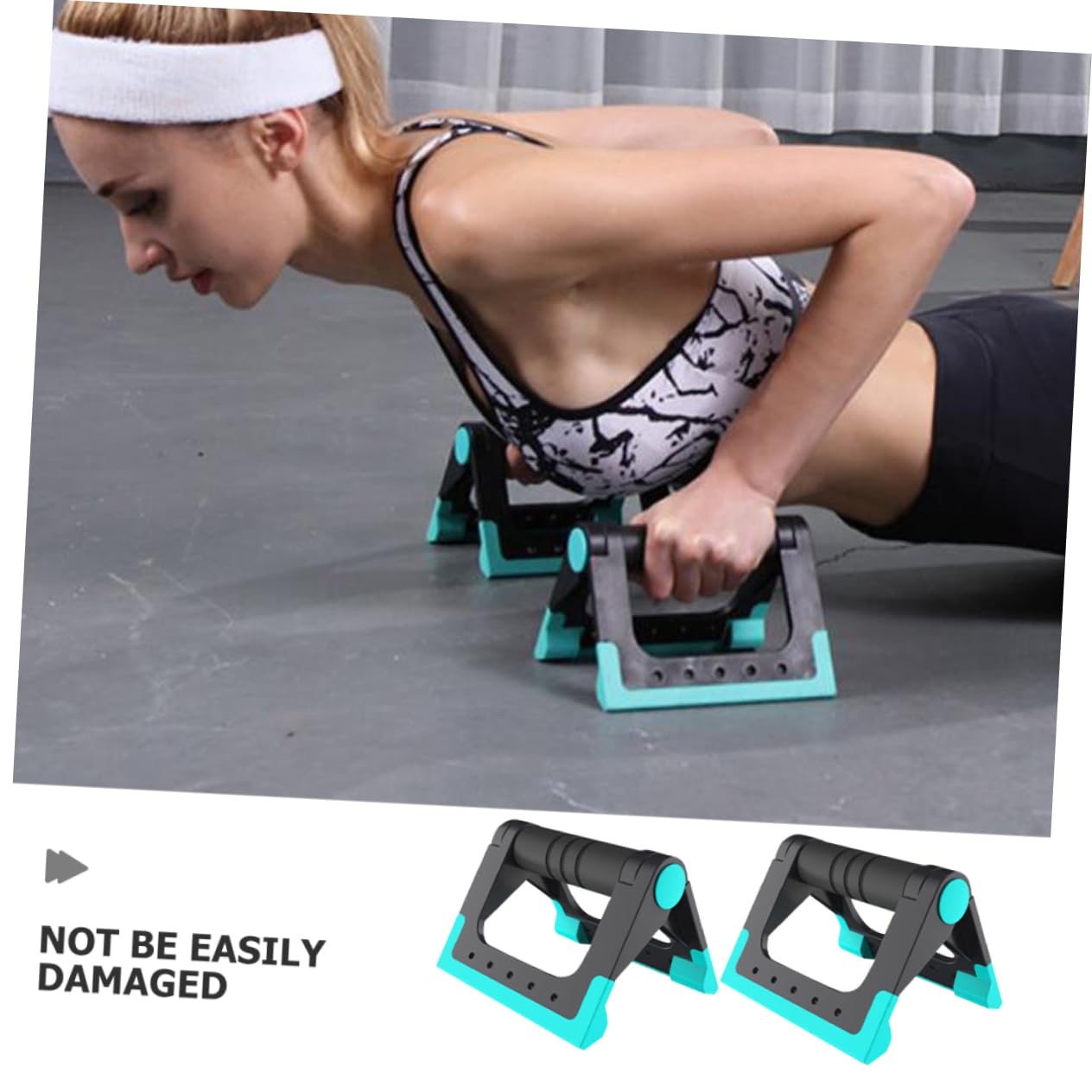 VICASKY 2pcs Exercise Plate Stand Multi Functional Home Fitness Equipment for Chest Abdominal and Upper Body Training Portable and Convenient Workout Gear