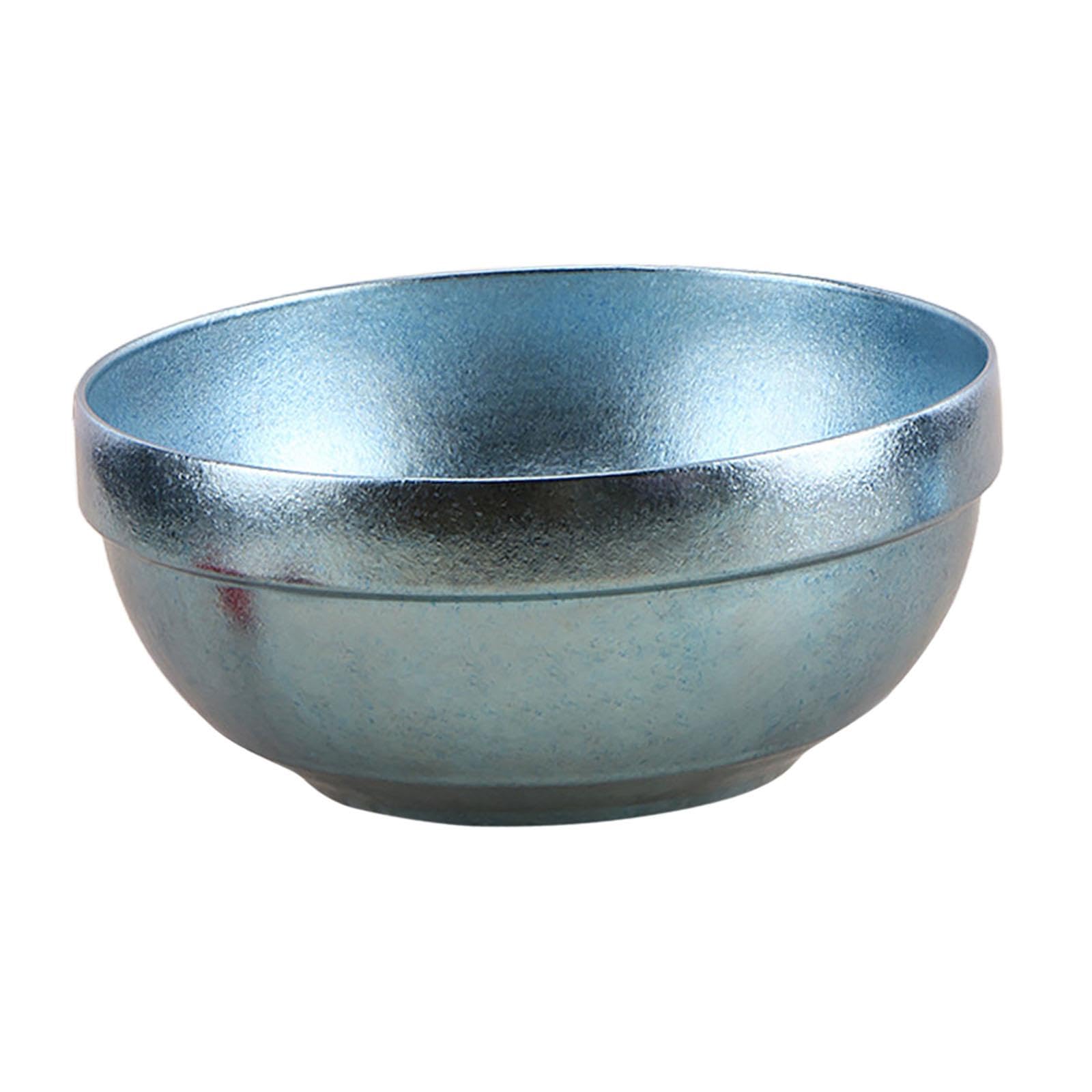 Qianly Titanium Bowl,Double Walled Metal Bowl,for Kids,Multipurpose,Food Bowl,Cookware,Tableware Rice Bowl Snacks Bowl for Hiking, Blue