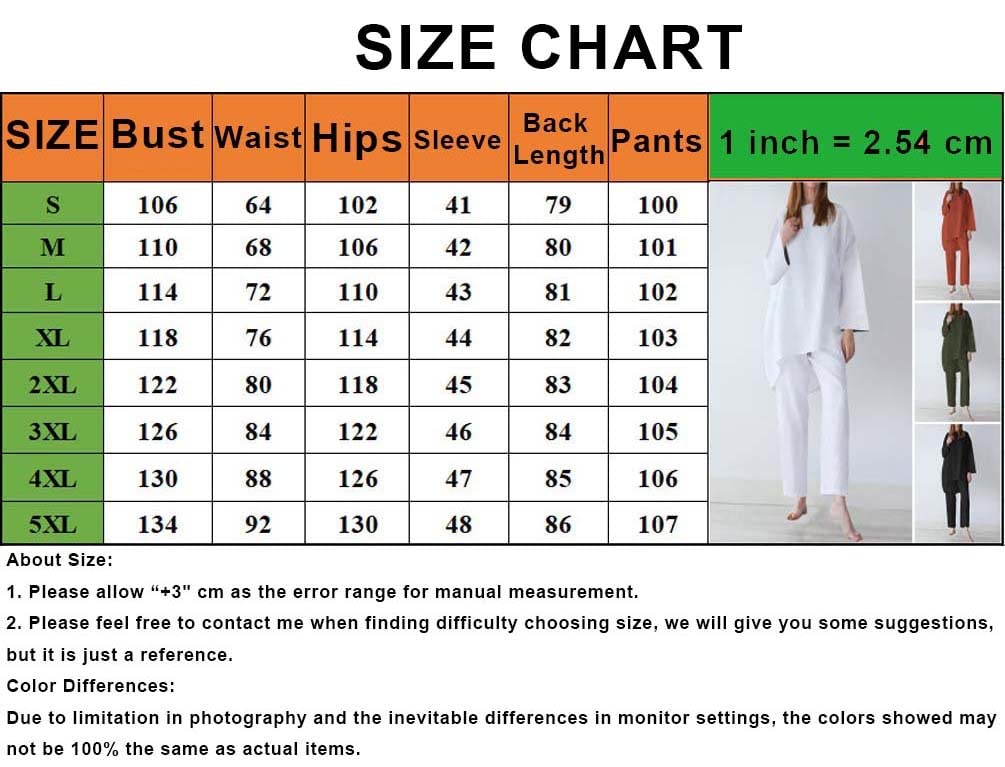 Tuta da donna Manica lunga Girocollo Tinta unita Completo in due pezzi Felpa con Jogger Tuta Set Felpa e pantaloni della tuta, Cotone e lino Completo da salotto
