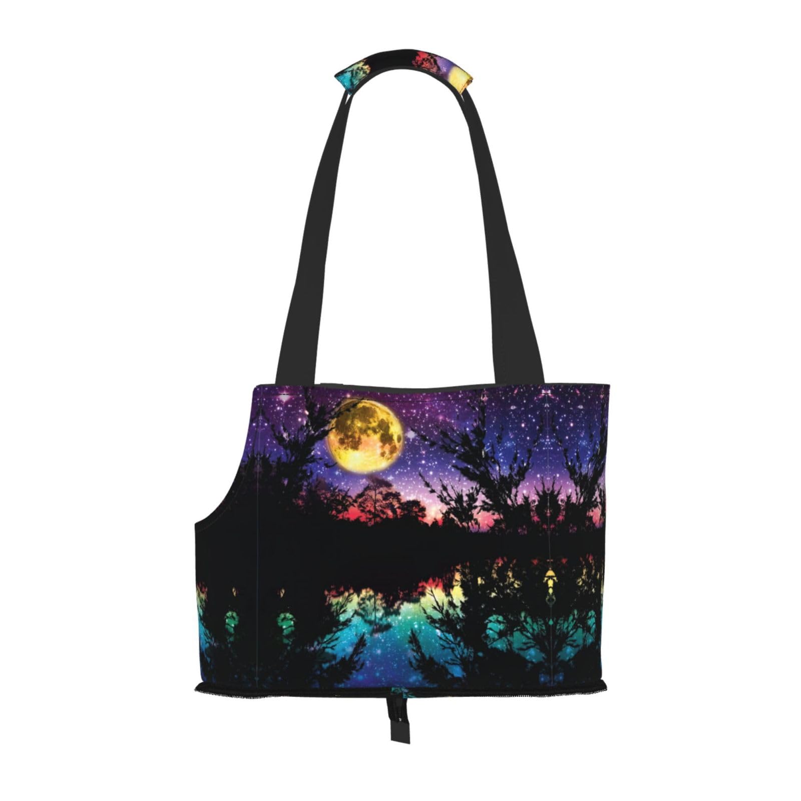 Sac de transport pour petit chien au motif original de forêt