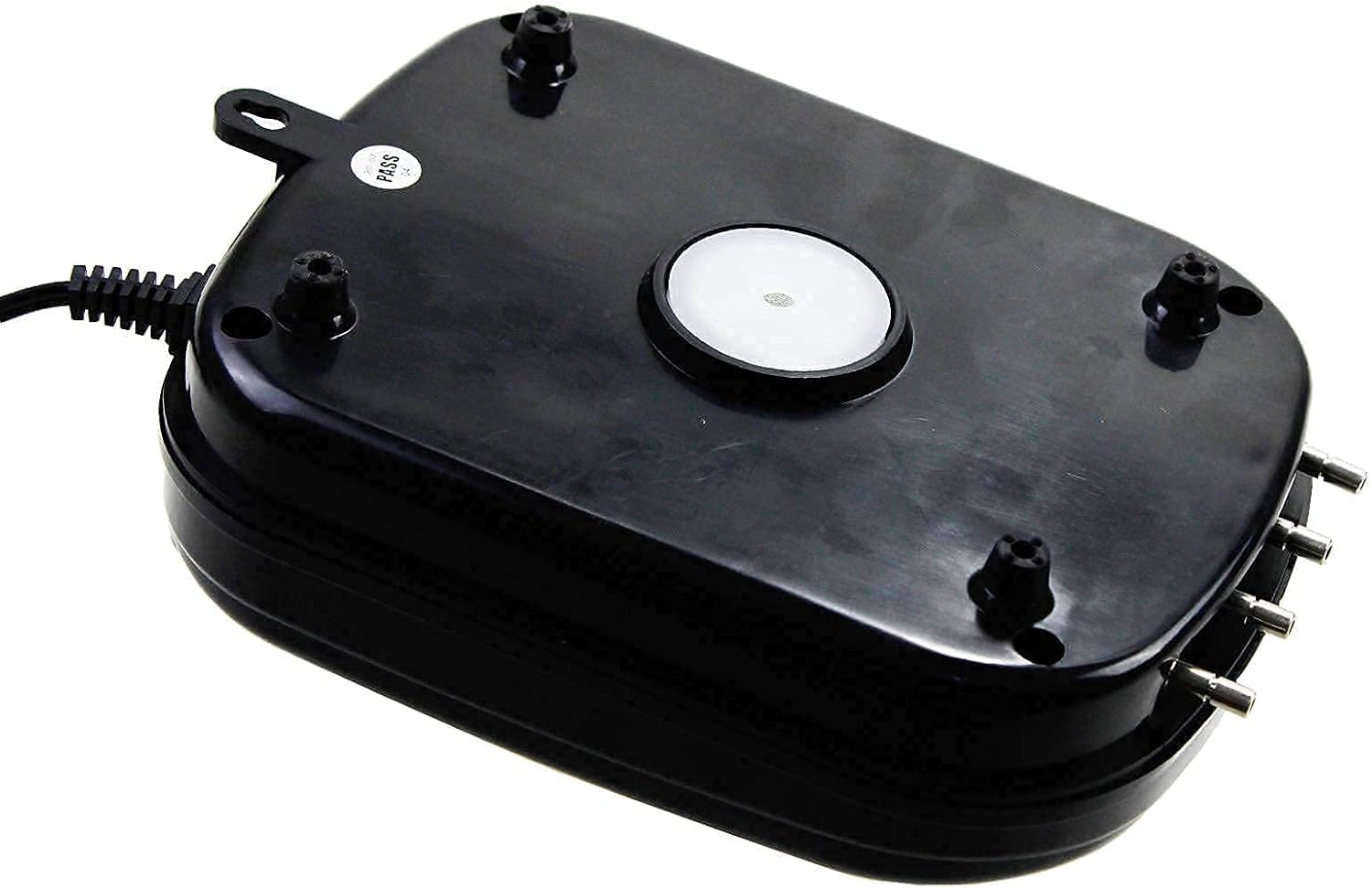 AQUANEAT Aquarium Air Pump 300GPH, for up to 200 Gallon Fish Tank, Powerful Hydroponic Aerator, Bundle with 4 pcs 1.5 Inch Air Stones