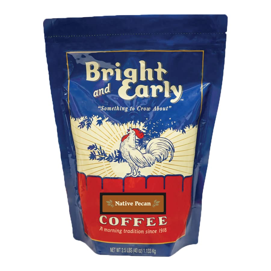 Ground Texas Native Pecan Coffee Medium Roast (2.5 lb.) Bright and Early coffee