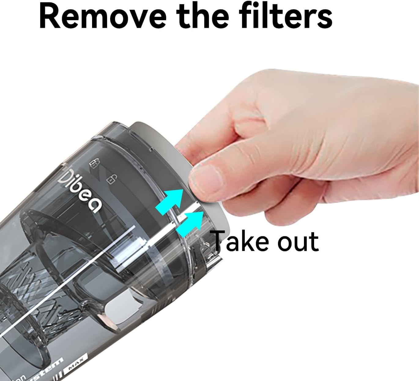 HEPA Filter Replacement for Qijun UV-10 Handheld Bed Vacuum Cleaner Machine (5)