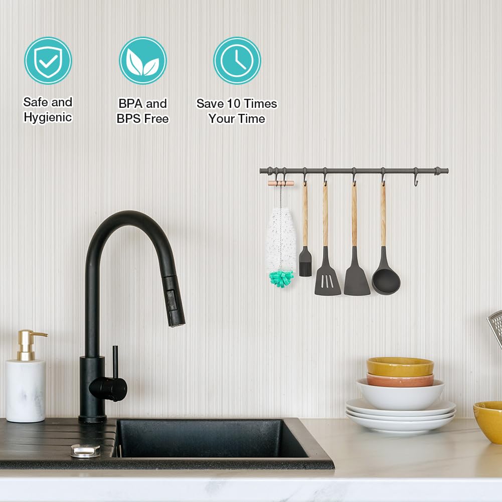 Cepillo para Botellas de Cristal SodaStream, Limpia Termos, Verde
