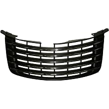 Compatible with PT CRUISER 06-10 GRILLE, Primed Shell and Insert, w/Chrome Insert Molding